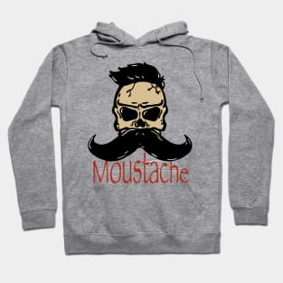 Moustache skull Hoodie